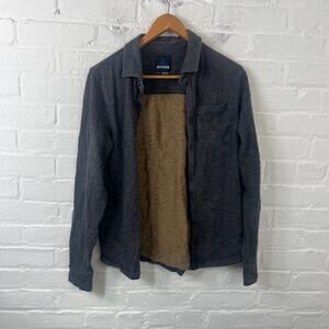PrAna Women's Button Front Cardigan Sweater Long Sleeve Solid Gray Size Small